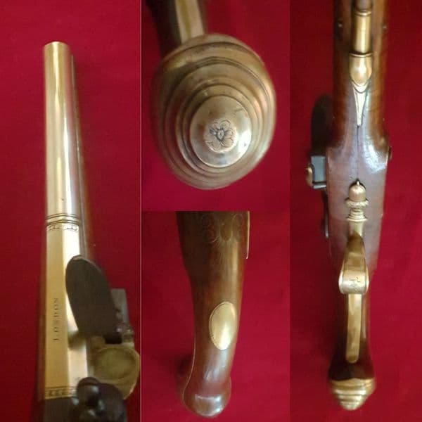 X X X SOLD X X X  A flintlock pistol made by T. KETLAND & Co. Circa 1770-1780. Ref 2563.